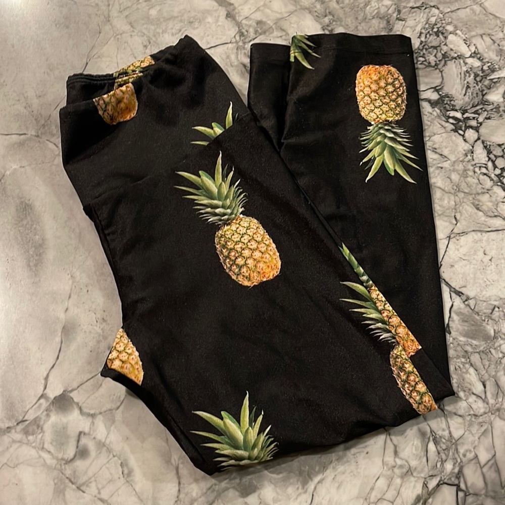 Goldsheep pineapple leggings cropped